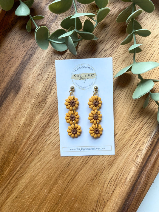 Sunflower Dangle Trio
