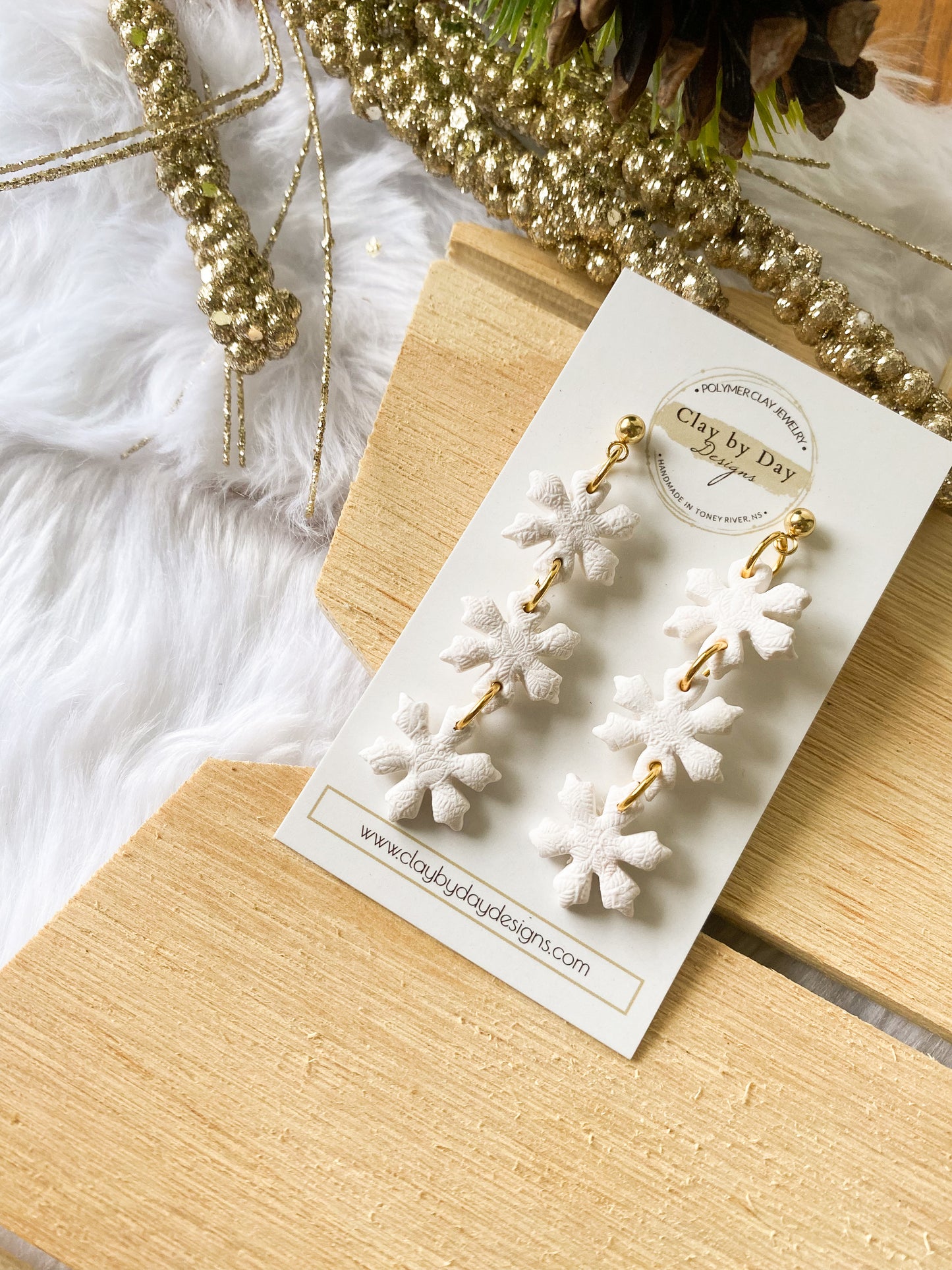 Snow Flurries Dangle Earring