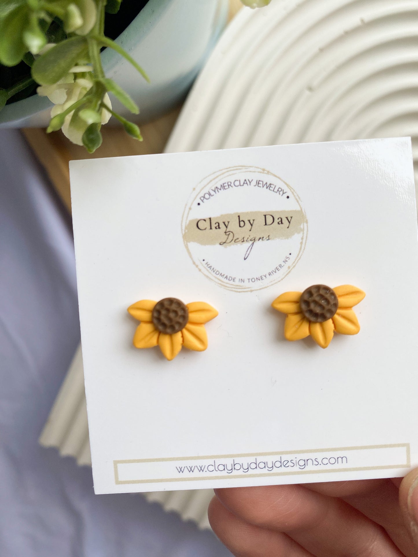 Half Flower Studs