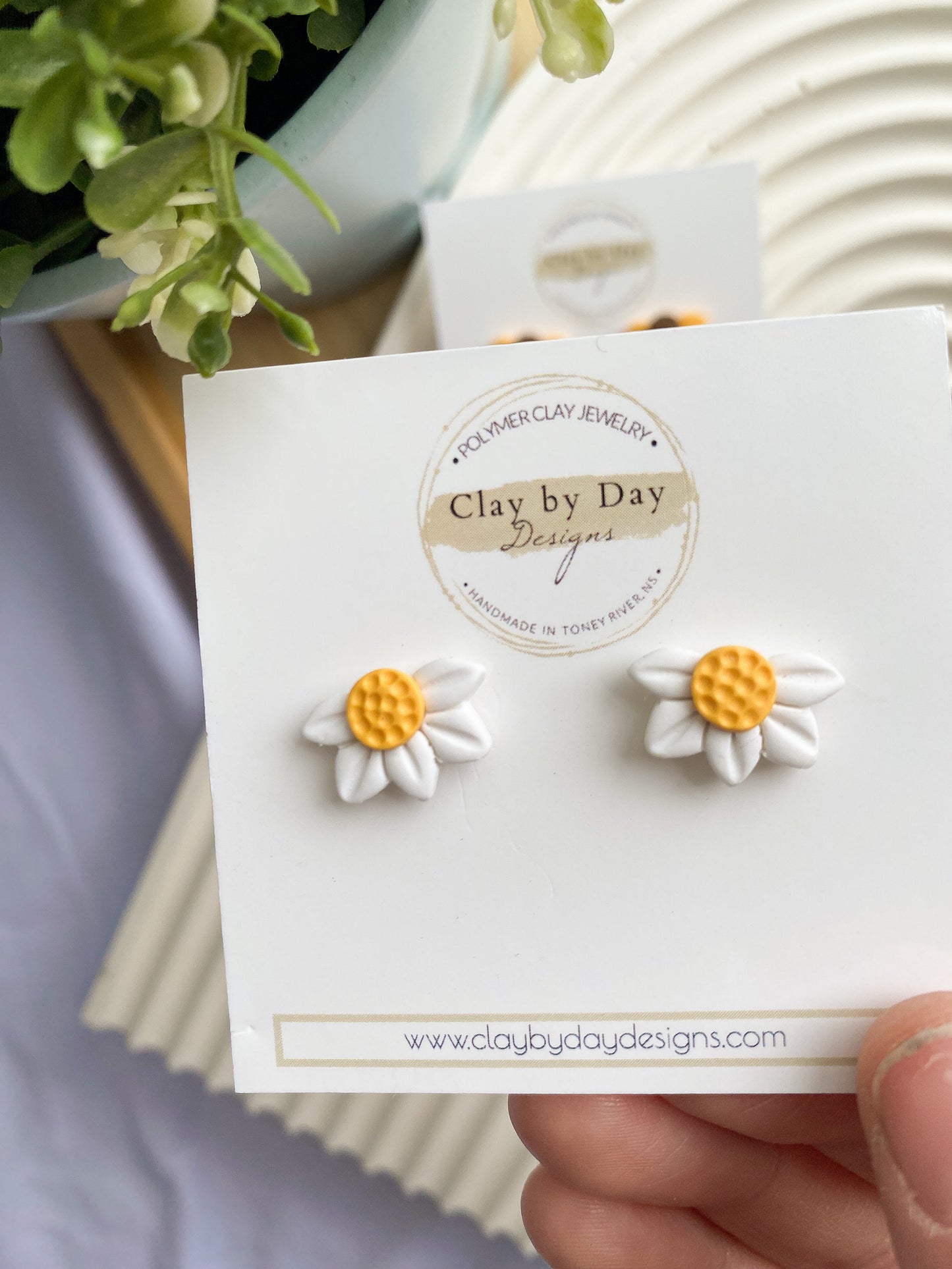 Half Flower Studs